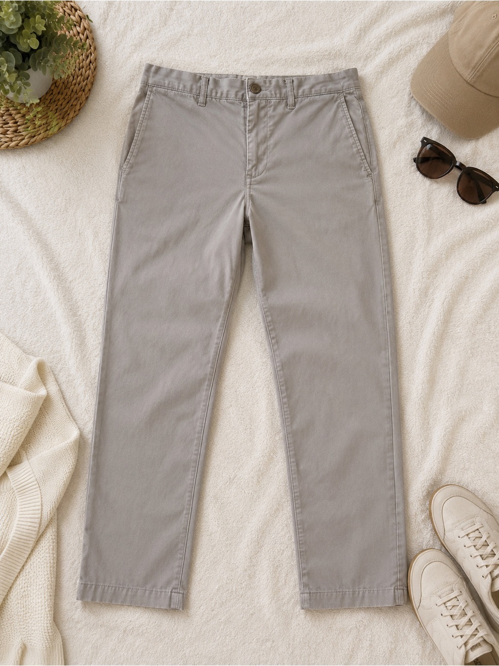 J.Crew Broken-In Chino Pants Light Gray Straight Fit Men’s 30x30